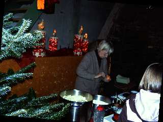 Die Seifensiederin auf der Weihnachsveranstaltung der swb in Etelsen. 